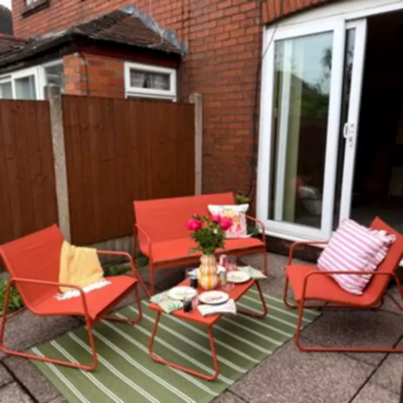 New Homeowner's Habitat Patio Set Transforms Garden with Vibrant Style