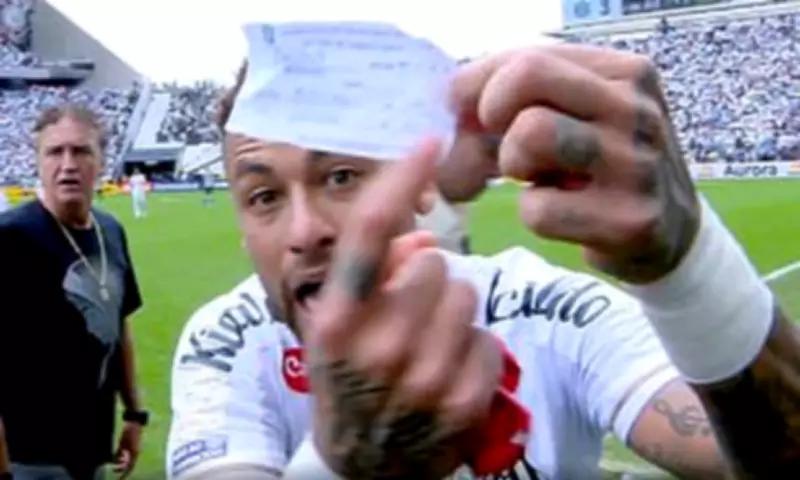 Neymar Loses Temper After Referee Error in Santos Defeat