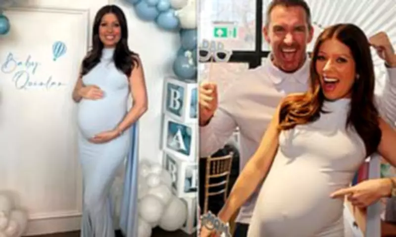 Nikki Sanderson's Epic Baby Shower: Blue Balloons and Louis Vuitton Gift