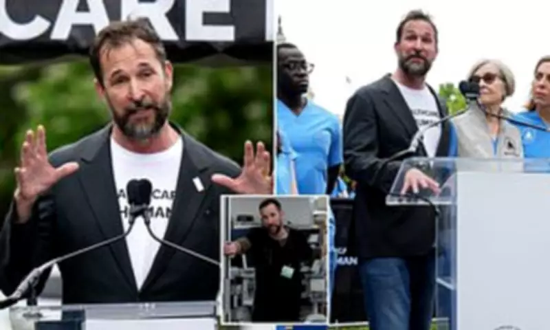 Noah Wyle Advocates for Healthcare Workers in Capitol Hill Rally
