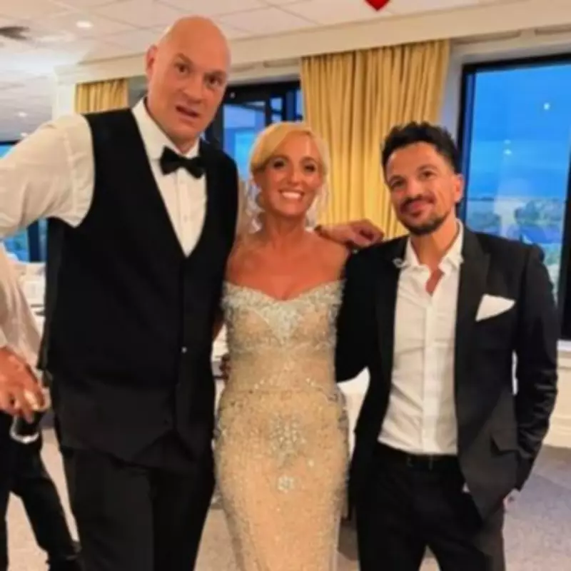 Paris Fury Dazzles in Gold Dress at Venezuela Wedding with Peter Andre