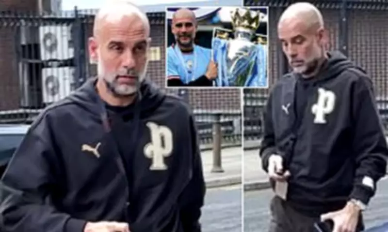 Pep Guardiola seen in Manchester after reports he will leave City