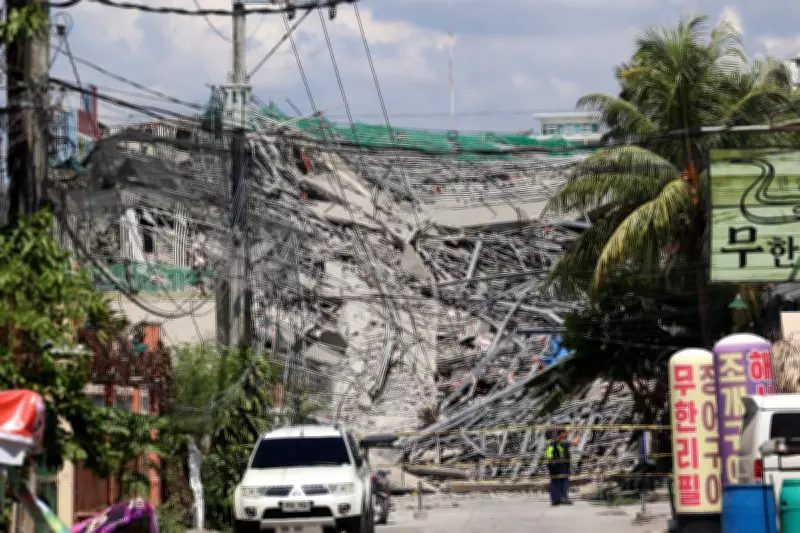 Philippines Building Collapse Traps Dozens of Workers Under Rubble