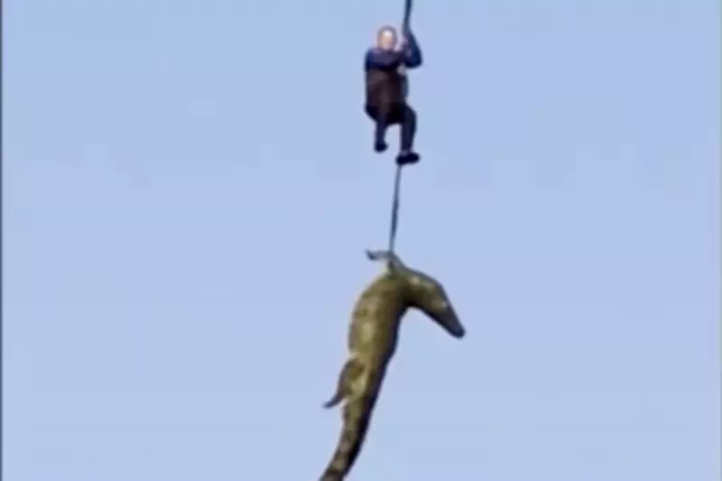 Police Airlift Massive Crocodile Suspected of Eating Man in South Africa