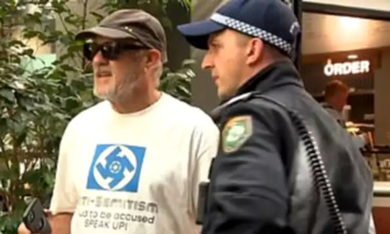Police Move Man Wearing Swastika T-Shirt Near Bondi Royal Commission
