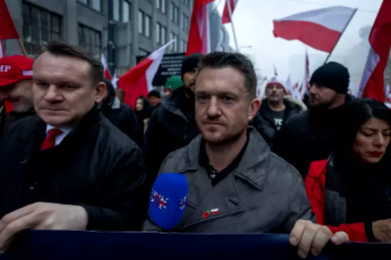 Polish MEP threatens to sue Starmer over UK entry ban for Tommy Robinson march