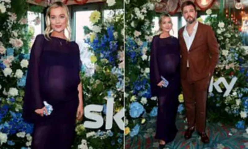 Pregnant Laura Whitmore Shows Baby Bump at Sky BAFTA Pre-Party