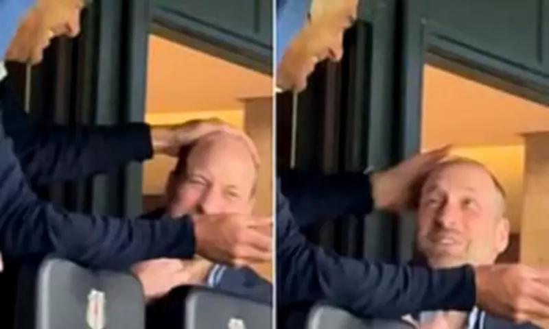 Prince William Gets Playful Pat on Head from Old Friend at Aston Villa Win