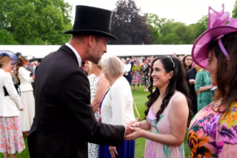 Prince William tells Southport survivor 'you're so brave' at garden party