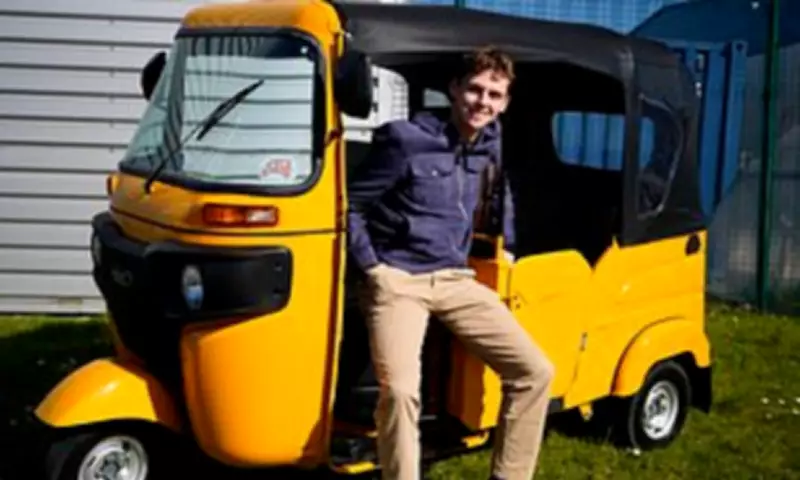 Race Across The World Winner Alfie Watts to Drive Tuk-Tuk from London to Norway for Charity