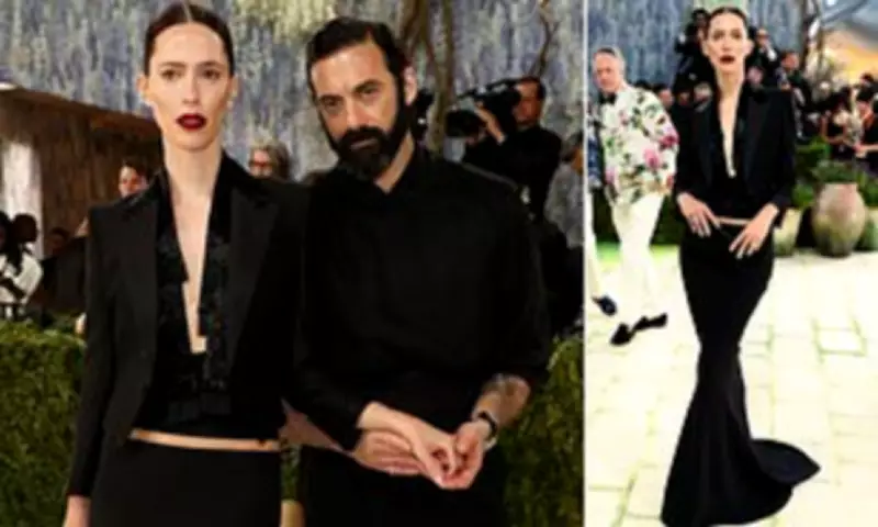 Rebecca Hall Stuns in Sequin Jacket at Met Gala 2026 with Husband Morgan Spector