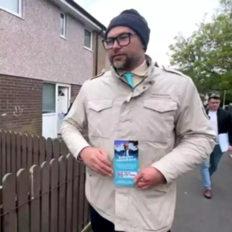 Reform activist suspended over racist posts seen campaigning in Makerfield