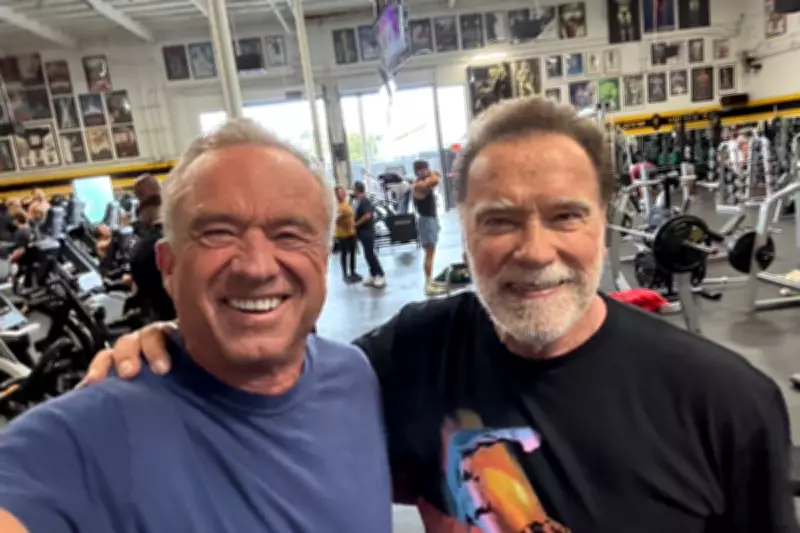 RFK Jr. and Schwarzenegger Workout Selfie Goes Viral