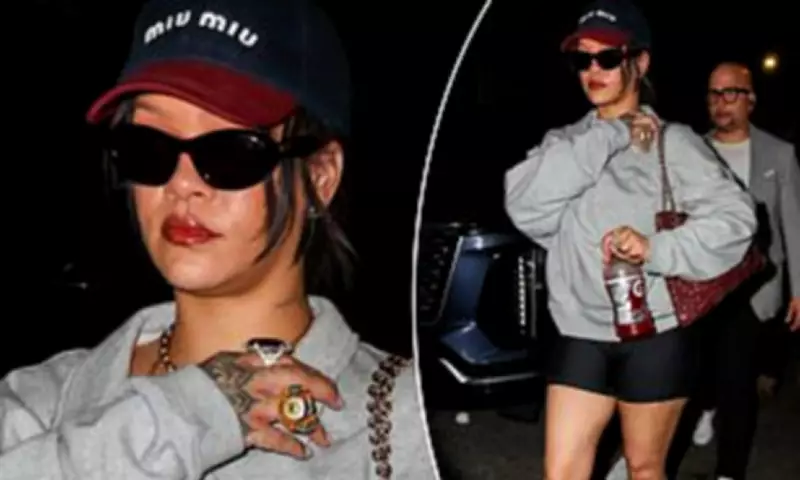 Rihanna Channels Chic Style in NYC with Miu Miu Hat and Chunky Gold Rings