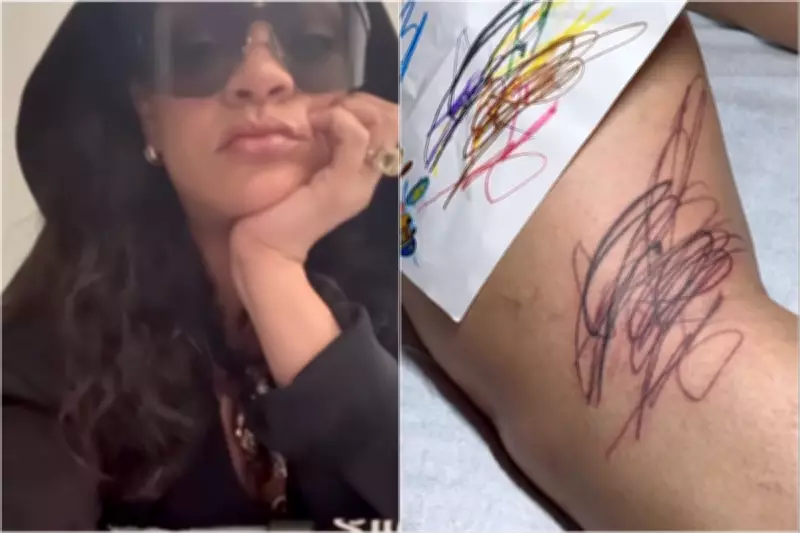 Rihanna Shows Off New Tattoo Designed by Her Three Children