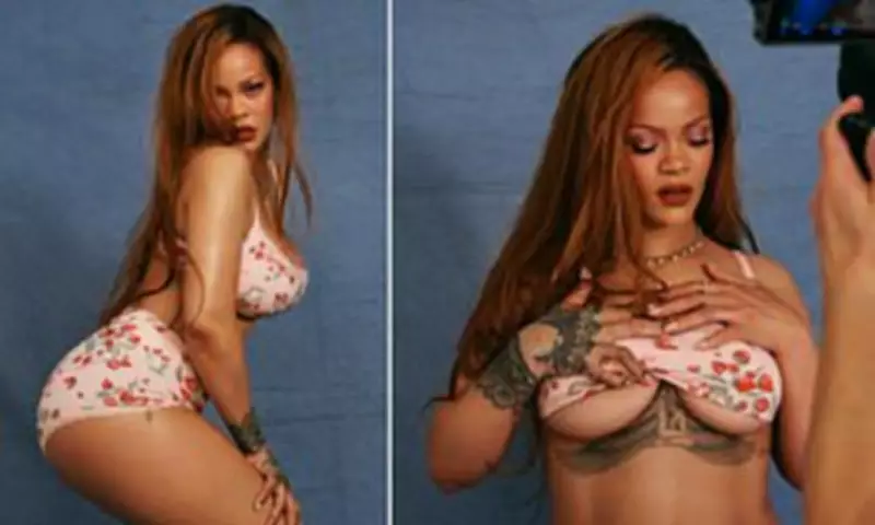 Rihanna Stuns in Pink Lingerie for Savage X Fenty Shoot Ahead of Met Gala