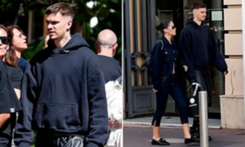 Romeo Beckham and Kim Turnbull Arrive in Cannes for Film Festival