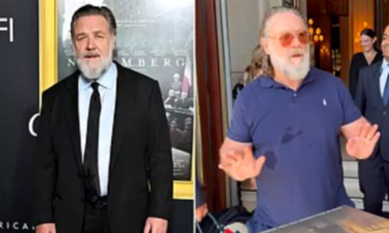 Russell Crowe Scolds Fans with Stern Warning While Signing Autographs in Paris
