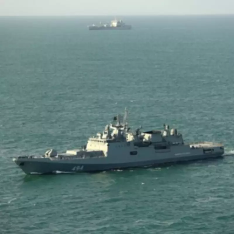 Russian Warship Armed with Cruise Missiles Spotted 30 Miles Off UK Coast