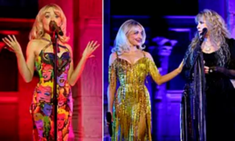 Sabrina Carpenter Dazzles at Met Gala in Dior Gown Made of Audrey Hepburn Film Reels