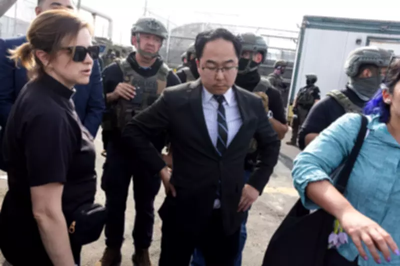 Senator Andy Kim pepper sprayed during ICE protest in New Jersey