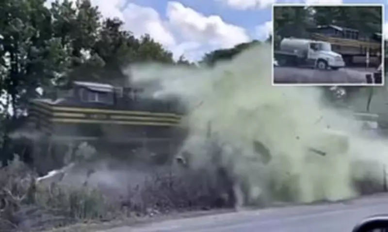 Septic Truck Shattered by Train in Virginia, Driver Hospitalized