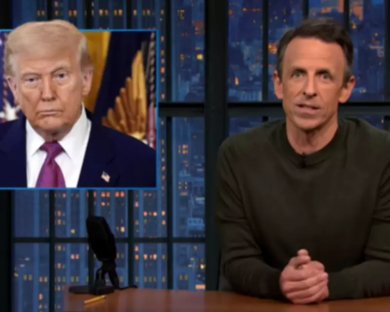 Seth Meyers and Colbert Mock Trump's Fawning China Trip