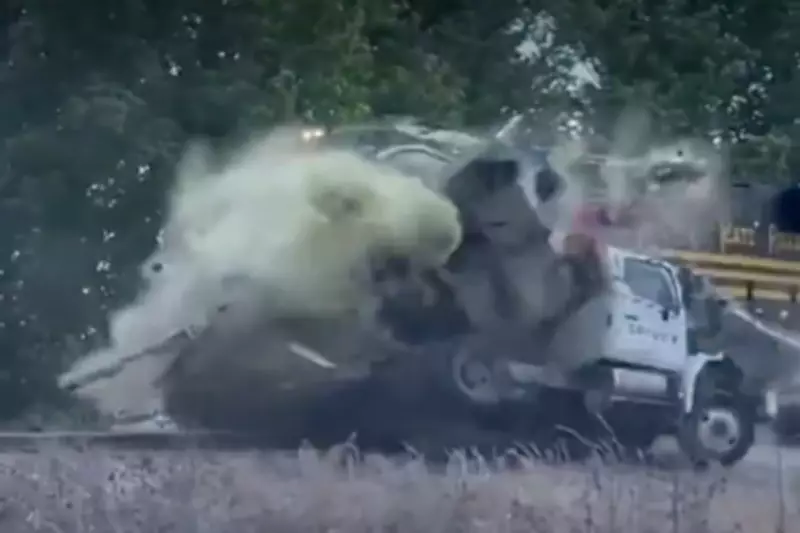 Sewage Tank Explodes After Freight Train Hits Truck in Virginia