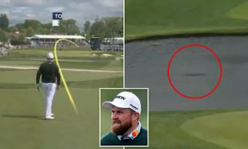 Shane Lowry Hits Shocking Shank Into Water at PGA Championship