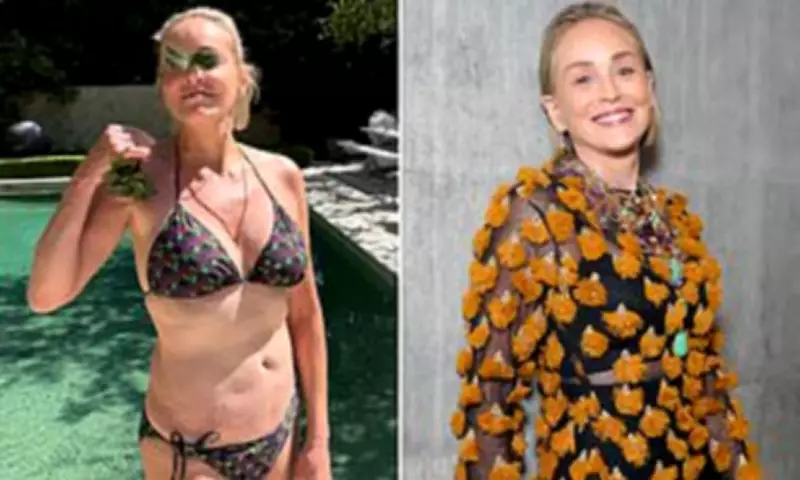 Sharon Stone, 68, Flaunts Toned Physique in Bikini During Relaxing Pool Day