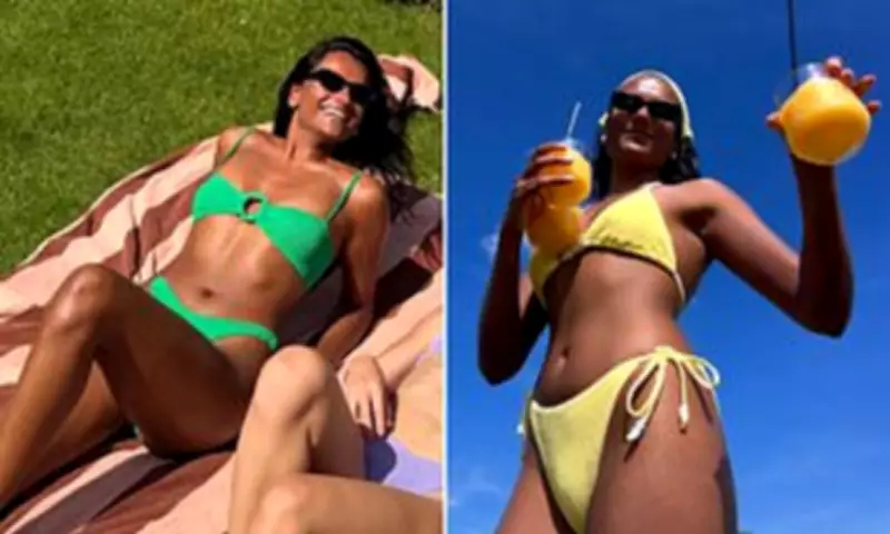 Simone Ashley Stuns in Bikini as She Enjoys Heatwave with Friend