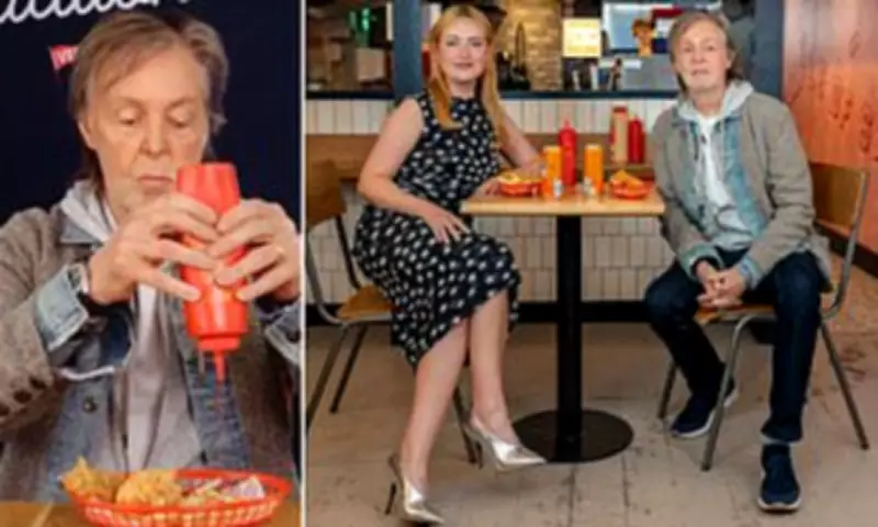 Sir Paul McCartney enjoys vegan nuggets on Chicken Shop Date
