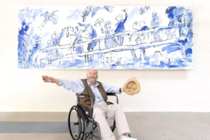 Sir Quentin Blake Unveils Mural Ahead of Illustration Centre Opening in London