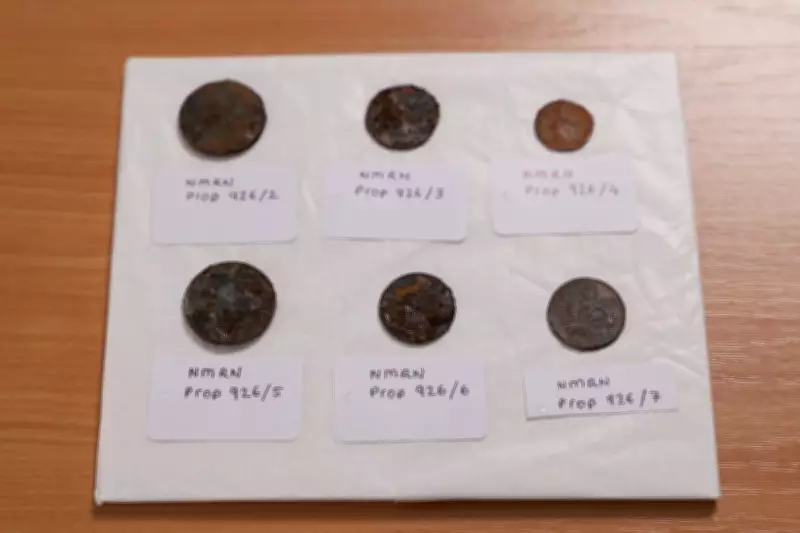 Six 19th Century Coins Found Under HMS Victory's Mast for Good Luck
