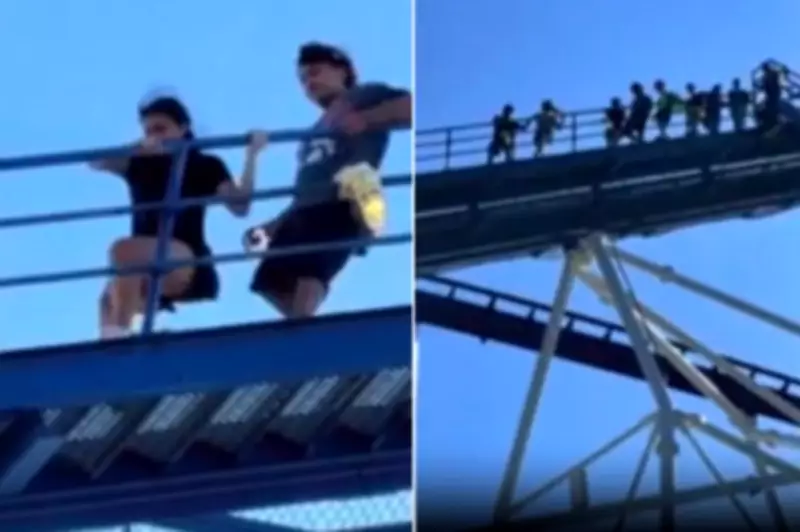 Six Flags Riders Walk Down Rollercoaster After Power Outage in Texas