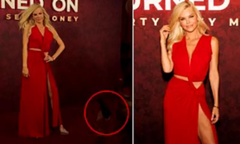 Sophie Monk Hires Personal Fanner for Red Carpet Photos at Stan Premiere