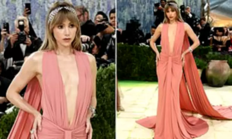 Suki Waterhouse Stuns in Plunging Pink Gown at 2026 Met Gala