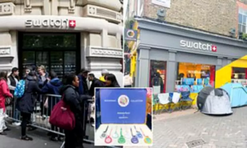 Swatch Closes Stores Globally After Frenzied Crowds Rush for £335 Limited Edition Watch