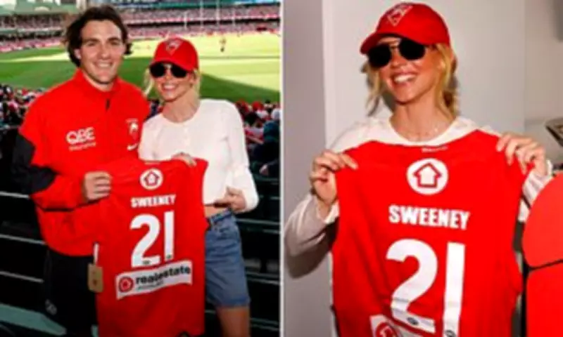 Sydney Sweeney Blends in with Locals at Sydney Swans AFL Match