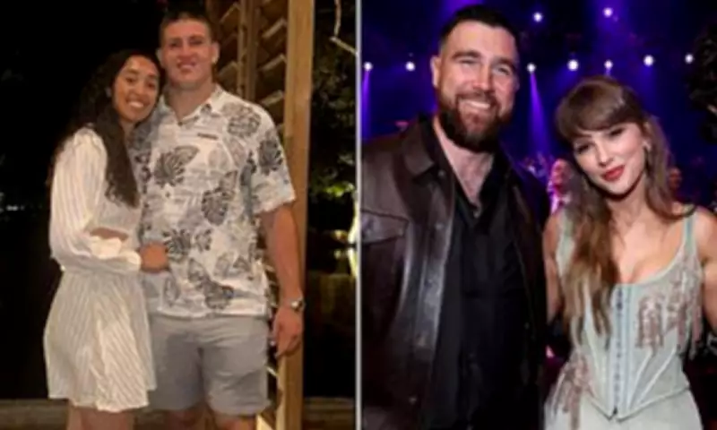 Taylor Swift and Travis Kelce Steal Show at Chiefs Teammate's Greek Wedding
