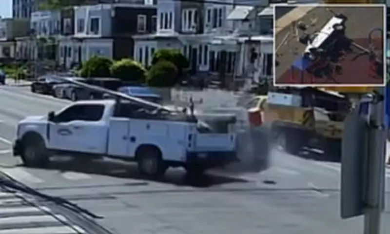 Teen Steals Truck, Crashes into Cars and School Playground in Philadelphia