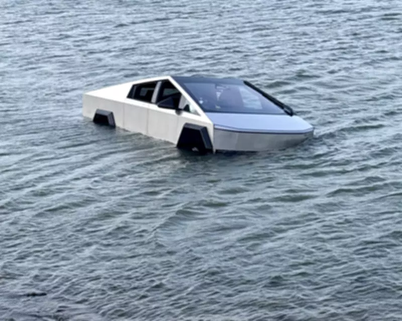 Tesla Cybertruck Pulled from Texas Lake After 'Wade Mode' Attempt