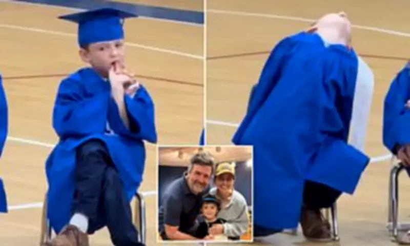 Texas Kindergartner's Boredom During Graduation Ceremony Goes Viral