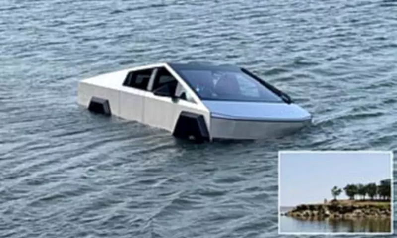 Texas Man Arrested for Driving Tesla Cybertruck into Lake Using 'Wade Mode'