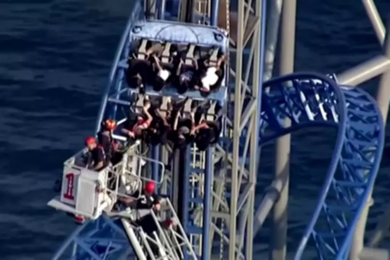 Texas Rollercoaster Malfunction Leaves Riders Trapped 100ft in Air for Hours