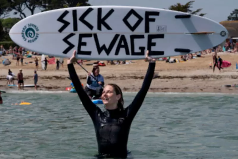 Thousands of surfers to protest UK water system in nationwide 'paddle out'
