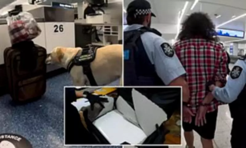 Three men charged over alleged 14kg heroin smuggling attempt at Sydney Airport