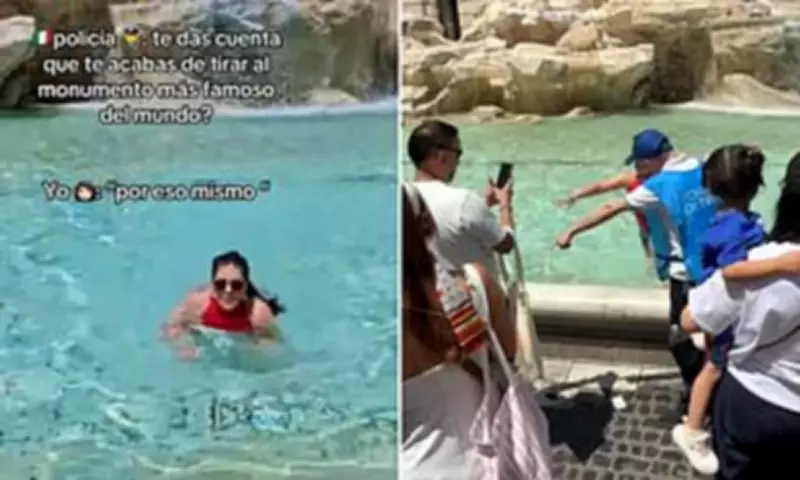 Tourist Sparks Outrage After Taking a Dip in Rome's Trevi Fountain for TikTok