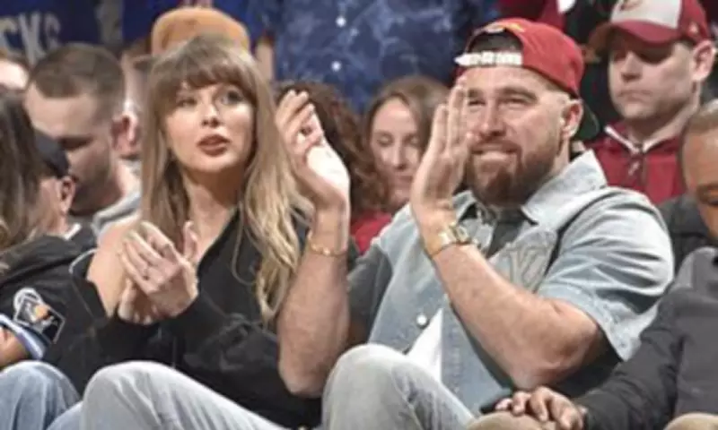 Travis Kelce and Taylor Swift Attend NBA Playoffs in Cleveland