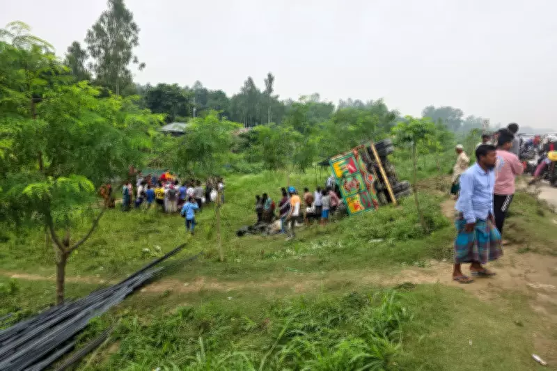 Truck Overturns in Bangladesh Killing at Least 15 People